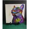 Tech 20cm Ceramic Tile Desk/Wall Clock   -  Cat (9)