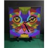 Tech 20cm Ceramic Tile Desk/Wall Clock   -  Cat (16)