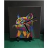 Tech 20cm Ceramic Tile Desk/Wall Clock   -  Cat (21)