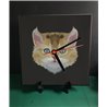 Tech 20cm Ceramic Tile Desk/Wall Clock   -  Cat (27)