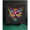 Tech 20cm Ceramic Tile Desk/Wall Clock   -  Cat (35)
