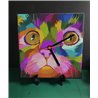 Tech 20cm Ceramic Tile Desk/Wall Clock   -  Cat (49)