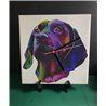 Tech 20cm Ceramic Tile Desk/Wall Clock   -  Dog (8)