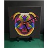 Tech 20cm Ceramic Tile Desk/Wall Clock   -  Dog (16)