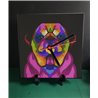 Tech 20cm Ceramic Tile Desk/Wall Clock   -  Dog (17)