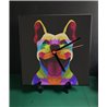 Tech 20cm Ceramic Tile Desk/Wall Clock   -  Dog (20)