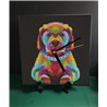 Tech 20cm Ceramic Tile Desk/Wall Clock   -  Dog (21)