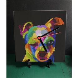 Tech 20cm Ceramic Tile Desk/Wall Clock   -  Dog (24)