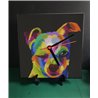 Tech 20cm Ceramic Tile Desk/Wall Clock   -  Dog (24)