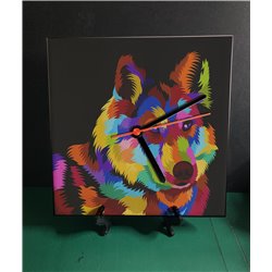 Tech 20cm Ceramic Tile Desk/Wall Clock   -  Dog (25)