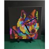 Tech 20cm Ceramic Tile Desk/Wall Clock   -  Dog (25)