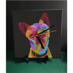 Tech 20cm Ceramic Tile Desk/Wall Clock   -  Dog (26)