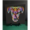 Tech 20cm Ceramic Tile Desk/Wall Clock   -  Dog (30)