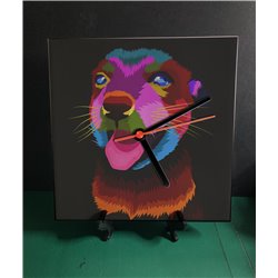 Tech 20cm Ceramic Tile Desk/Wall Clock   -  Dog (32)