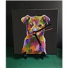 Tech 20cm Ceramic Tile Desk/Wall Clock   -  Dog (34)