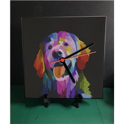 Tech 20cm Ceramic Tile Desk/Wall Clock   -  Dog (36)