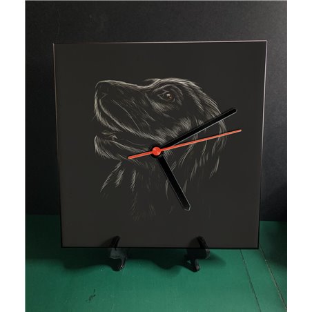 Tech 20cm Ceramic Tile Desk/Wall Clock   -  Dog (41)