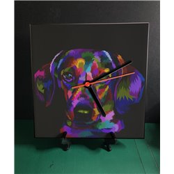 Tech 20cm Ceramic Tile Desk/Wall Clock   -  Dog (49)