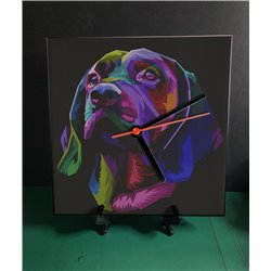 Tech 20cm Ceramic Tile Desk/Wall Clock   -  Dog (52)