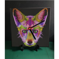 Tech 20cm Ceramic Tile Desk/Wall Clock   -  Dog (56)