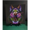 Tech 20cm Ceramic Tile Desk/Wall Clock   -  Dog (57)