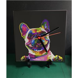 Tech 20cm Ceramic Tile Desk/Wall Clock   -  Dog (58)