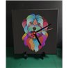 Tech 20cm Ceramic Tile Desk/Wall Clock   -  Dog (61)