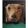 Tech 20cm Ceramic Tile Desk/Wall Clock   -  Dog (64)