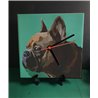 Tech 20cm Ceramic Tile Desk/Wall Clock   -  Dog (67)