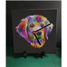 Tech 20cm Ceramic Tile Desk/Wall Clock   -  Dog (68)