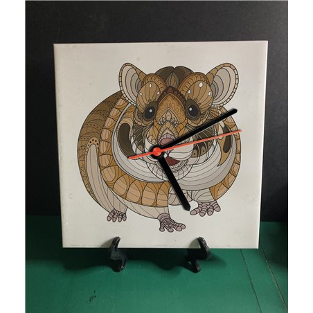 Tech 20cm Ceramic Tile Desk/Wall Clock   -  Dom (1)