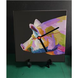 Tech 20cm Ceramic Tile Desk/Wall Clock   -  Dom (4)