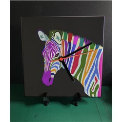 Tech 20cm Ceramic Tile Desk/Wall Clock   -  Exotic (9)