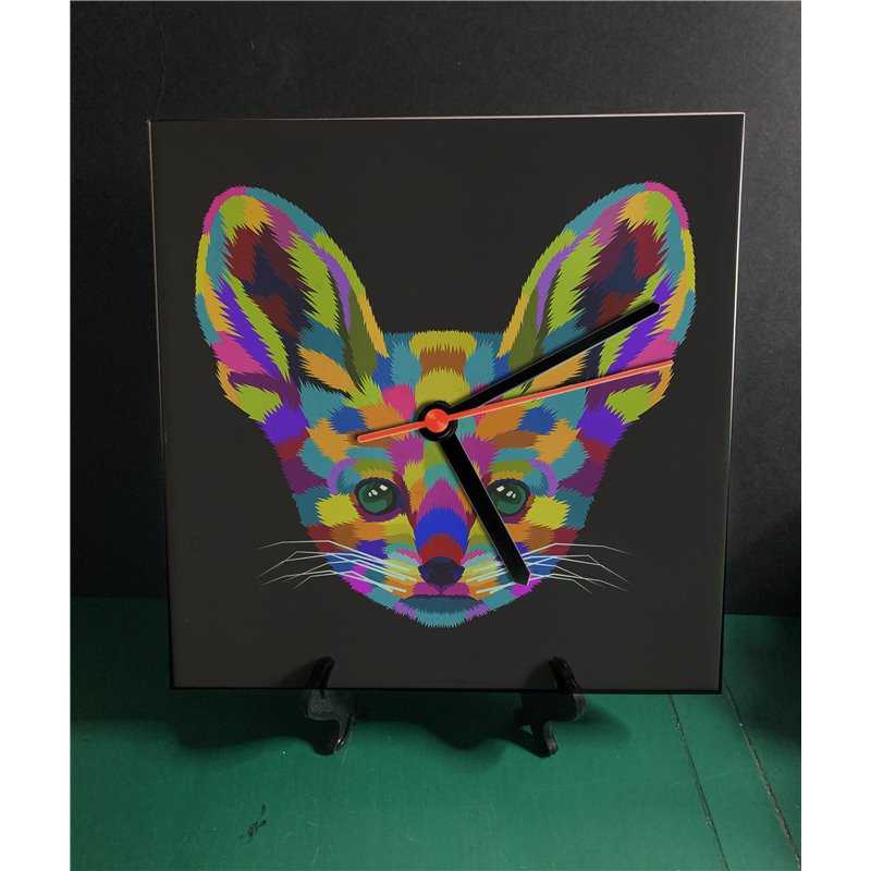 Tech 20cm Ceramic Tile Desk/Wall Clock   -  Exotic (12)