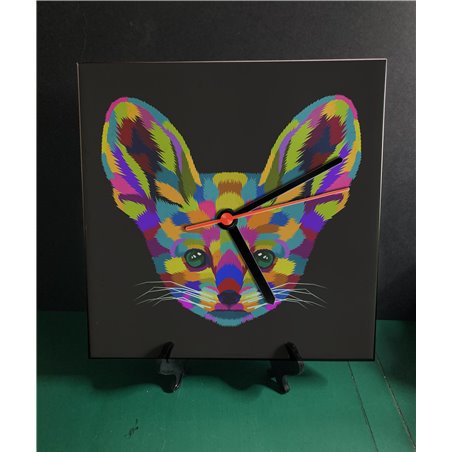 Tech 20cm Ceramic Tile Desk/Wall Clock   -  Exotic (12)