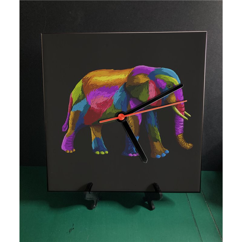 Tech 20cm Ceramic Tile Desk/Wall Clock   -  Exotic (17)