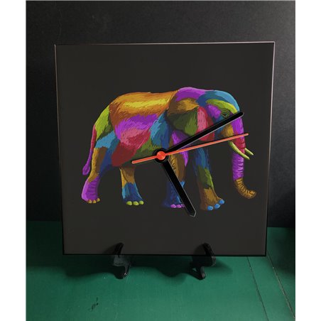 Tech 20cm Ceramic Tile Desk/Wall Clock   -  Exotic (17)