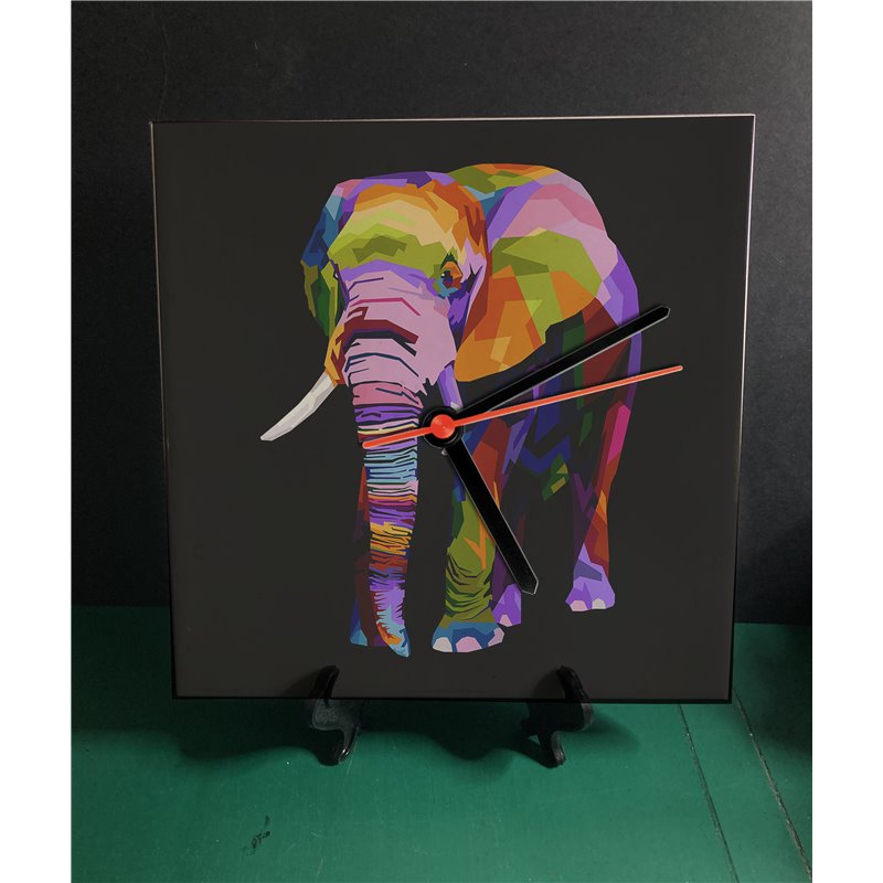 Tech 20cm Ceramic Tile Desk/Wall Clock   -  Exotic (22)