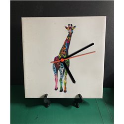 Tech 20cm Ceramic Tile Desk/Wall Clock   -  Exotic (26)