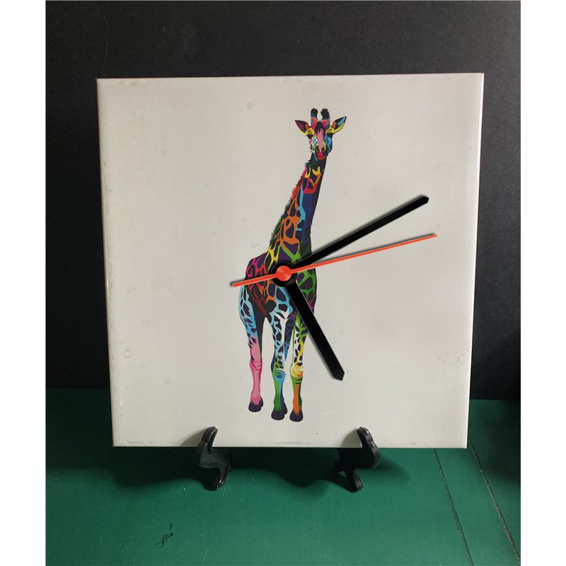 Tech 20cm Ceramic Tile Desk/Wall Clock   -  Exotic (26)