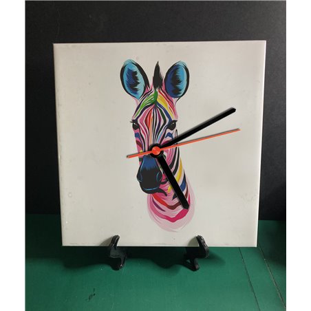 Tech 20cm Ceramic Tile Desk/Wall Clock   -  Exotic (27)