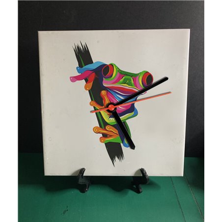 Tech 20cm Ceramic Tile Desk/Wall Clock   -  Exotic (28)