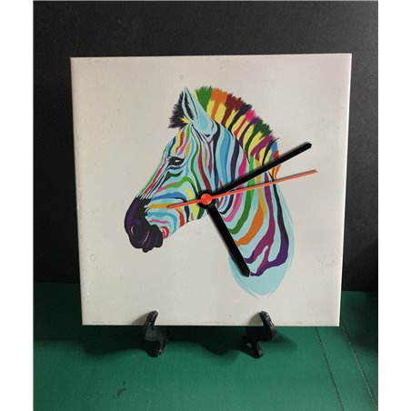 Tech 20cm Ceramic Tile Desk/Wall Clock   -  Exotic (29)