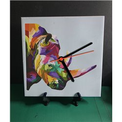 Tech 20cm Ceramic Tile Desk/Wall Clock   -  Exotic (31)