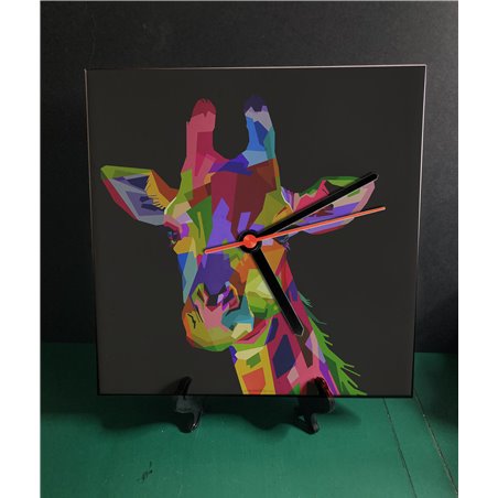 Tech 20cm Ceramic Tile Desk/Wall Clock   -  Exotic (32)