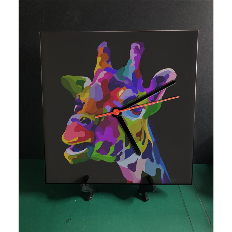 Tech 20cm Ceramic Tile Desk/Wall Clock   -  Exotic (33)