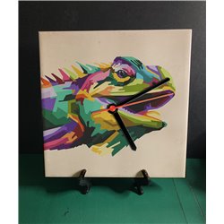 Tech 20cm Ceramic Tile Desk/Wall Clock   -  Exotic (34)