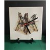 Tech 20cm Ceramic Tile Desk/Wall Clock   -  Horse (4)