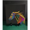 Tech 20cm Ceramic Tile Desk/Wall Clock   -  Horse (9)