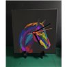 Tech 20cm Ceramic Tile Desk/Wall Clock   -  Horse (11)